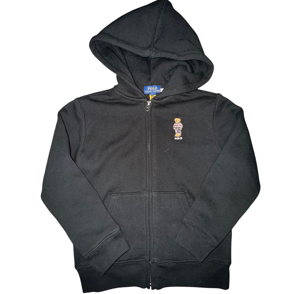 Polo Ralph Lauren Zip Hoodie Polo Bear Embroidered Preppy Classic 6